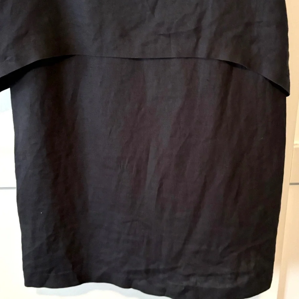 J. Jill Black Linen Sleeveless Dress in Size M